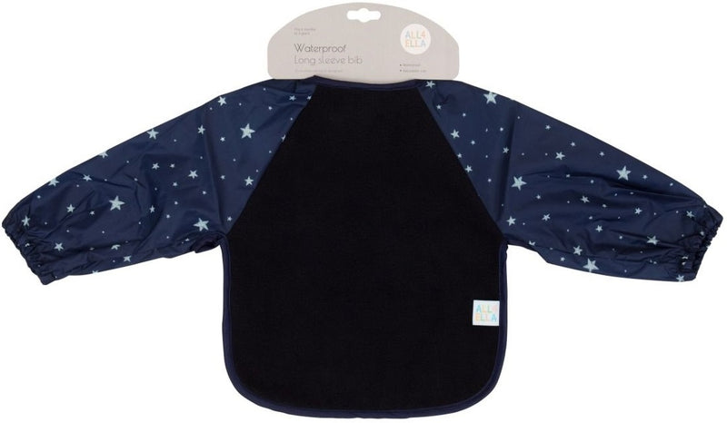 All4Ella: Long Sleeve Bib - Blue Star