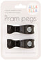 All4Ella: Pram Peg - Black (2 Pack)