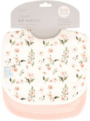 All4Ella: Roll Neck Bib - Pink Flower