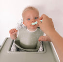 All4Ella: Silicone Bib with Spoon - Olive