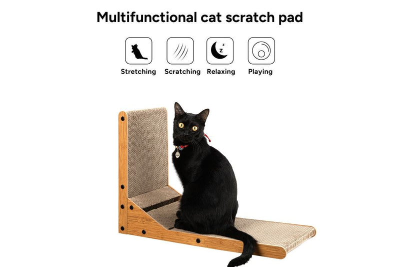 Pawever Pets Wall Mount Cat Scratcher with Ball Toy