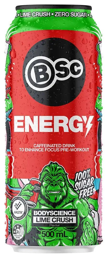 BSc Bodyscience Energy Cans - Lime Crush (12x500ml)