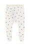 Bonds: Newbies Footed Leggings - Whispering Heart Marscapone (Size 00)