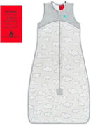 Love to Dream: Sleep Bag Organic Warm 0.2 TOG - Clouds Grey (Large) (18-36 Months)