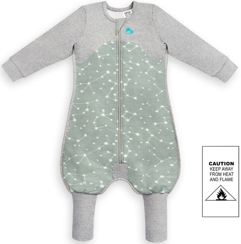 Love to Dream: Sleep Suit Organic Long Sleeve 1.0 TOG - Stellar Olive (6-12 Months)