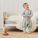 Love to Dream: Sleep Suit Organic Long Sleeve 1.0 TOG - Stellar Olive (6-12 Months)