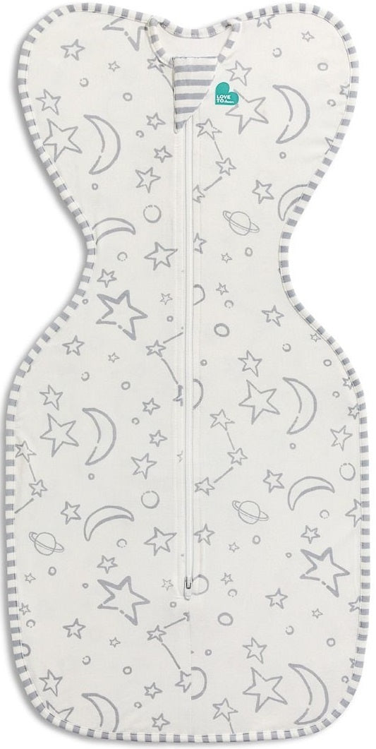 Love to Dream: Swaddle Up Bamboo 1.0 TOG - Stars & Moon (Newborn) (Suitable for 2.2-3.8kg)