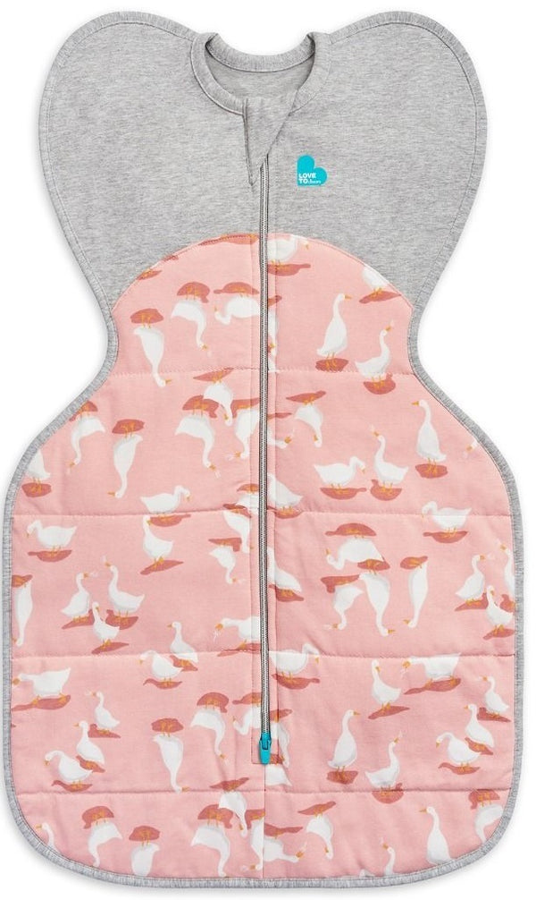 Love to Dream: Swaddle Up Cool 2.5 TOG - Silly Goose Pink (Small) (Suitable for 3.5-6kg)