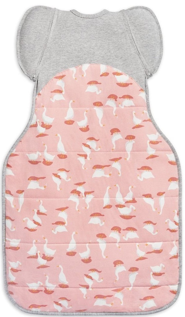 Love to Dream: Swaddle Up Transition Bag Cool 2.5 TOG - Silly Goose Pink (Large) (Suitable for 8.5-11kg)