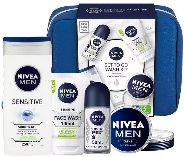 Nivea: Men To Go Wash Kit (5pc Set)