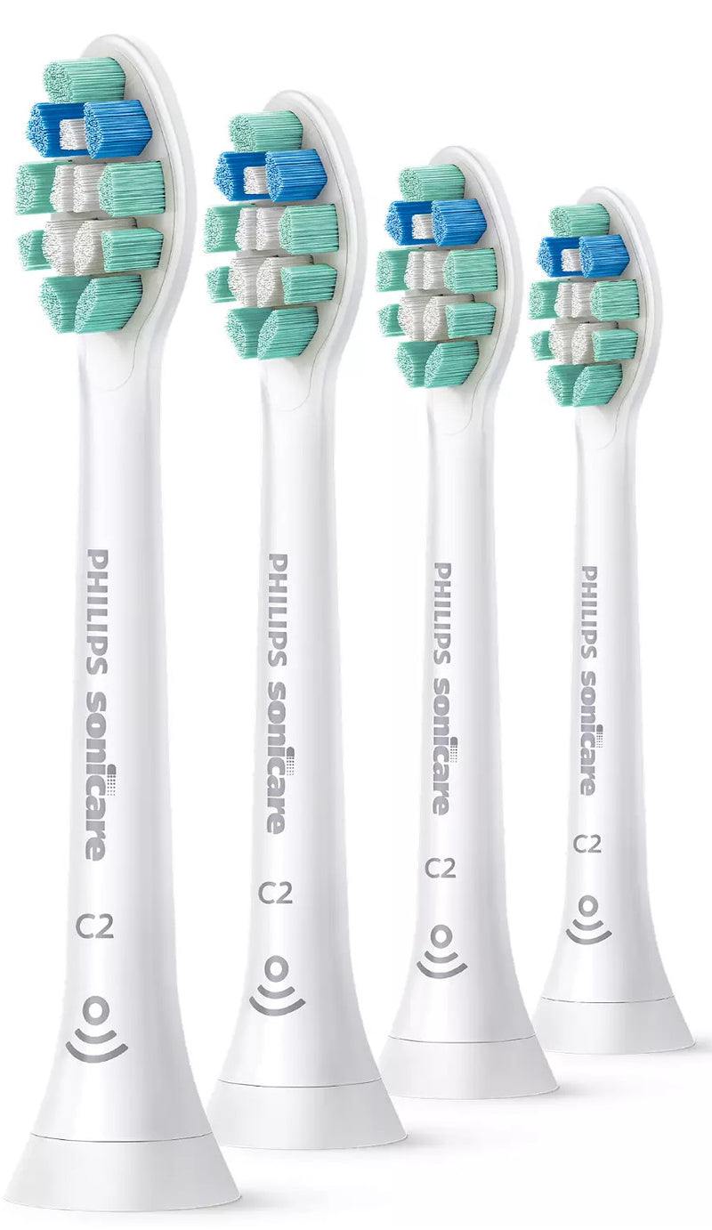 Philips: Sonicare C2 Optimal Plaque Defence Standard Toothbrush Heads - White (4 Pack)