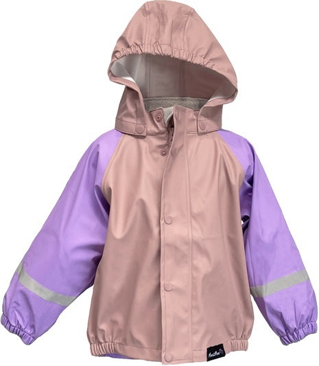 Mum 2 Mum: Rainwear Jacket - Dusty Pink and Lilac (3 Years)