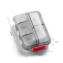 STORFEX 2 Pack 10 Compartments Travel Pill Organizer - Grey