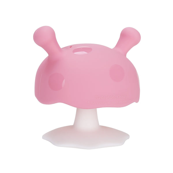 Mombella: Mushroom Soothing Teether - Pink