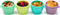 Melii: Snap & Go Pods - Multicolour (4 x 170ml Pack)