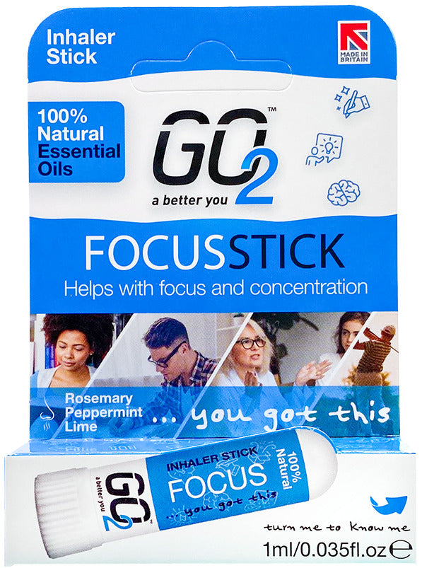 Go2: Essential Oil Inhaler Stick - Focus (1ml)