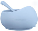 Mombella: Silicone Suction Bowl - Light Blue