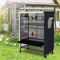 Breathable Good Night Birdcage Cover -Black