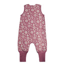 Woolbabe: Duvet Merino/Organic Cotton Sleeping Suit - Orchid Wildflower (2 years)