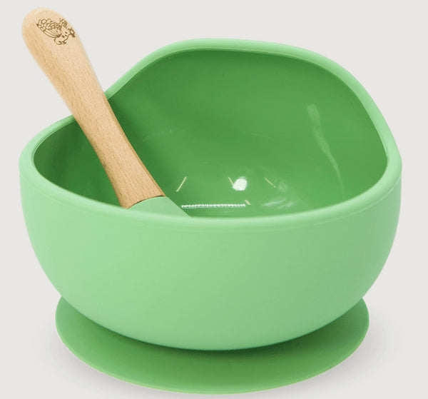 Moana Road: Silicone Suction Bowl - Green