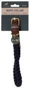 Field + Wander: Large Rope Collar - 43-53cm (Blue)