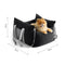 PETSWOL Pet Travel Carrier with Storage Pockets - Black