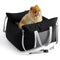 PETSWOL Pet Travel Carrier with Storage Pockets - Black