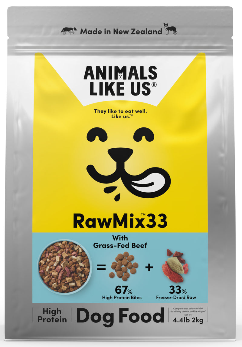 Animals Like Us: RawMix33 with Grass-Fed Beef Dog Food (2kg)