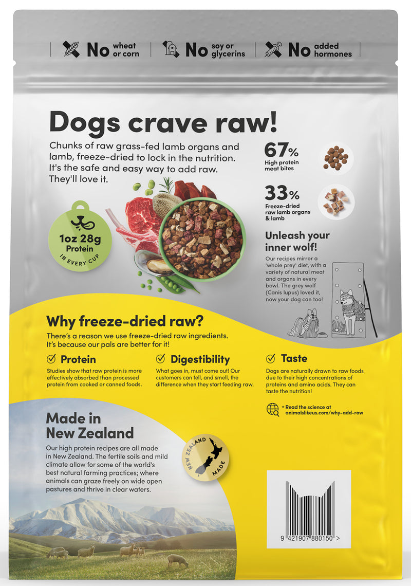 Animals Like Us: RawMix33 with Grass-Fed Lamb Dog Food (2kg)