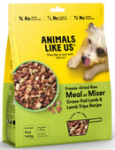 Animals Like Us: Freeze-Dried Raw Meal or Mixer Grass-Fed Lamb & Lamb Tripe Recipe Dog food (140g)