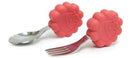 Marcus & Marcus: Silicone Palm Grasp Spoon & Fork Set - Marcus