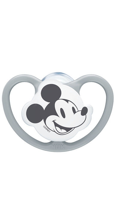 NUK: Silicone Space Soothers Mickey - 2 Pack (0-6 months)