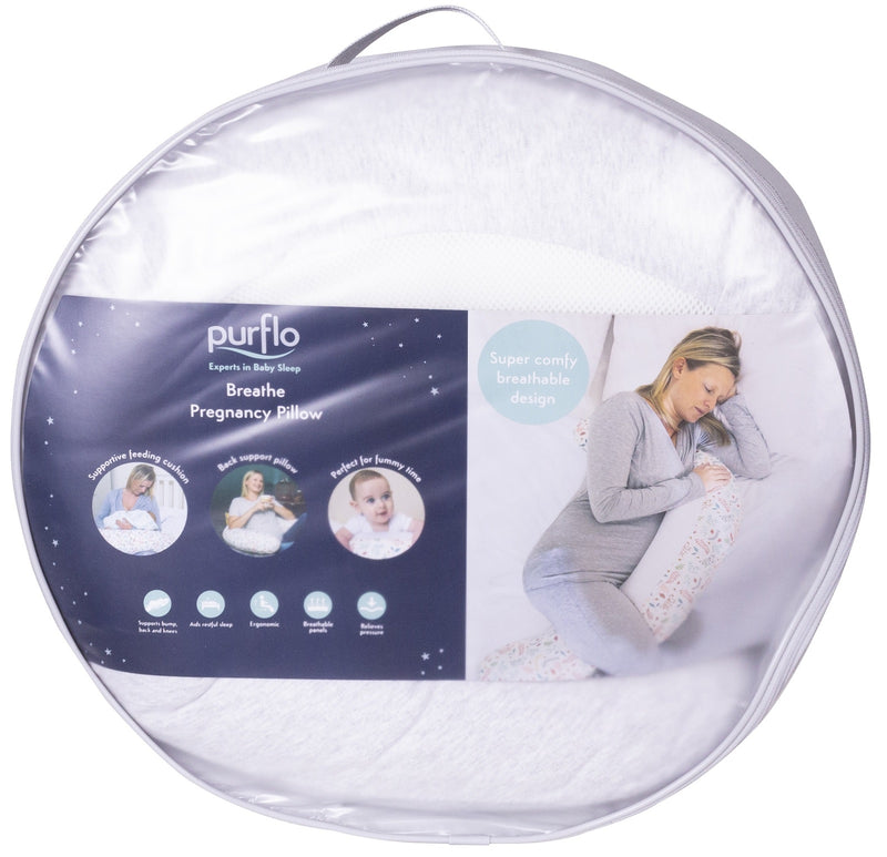 Purflo: Breathe Pregnancy Pillow - Hazel