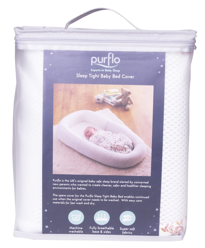 Purflo: COVER ONLY for Sleep Tight Baby Bed - Hazel