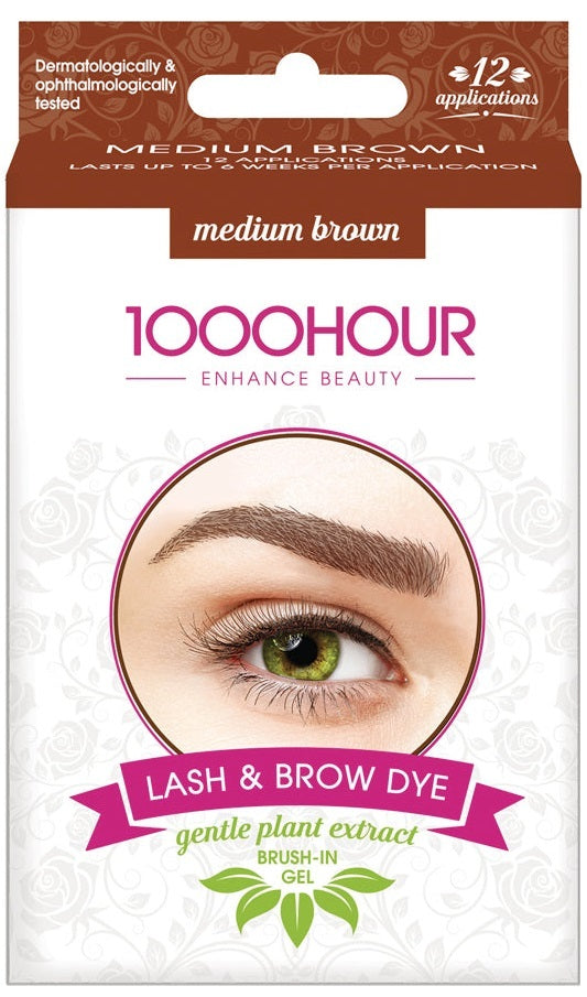 1000 Hour: Plant Extract Lash Dye Kit - Medium Brown