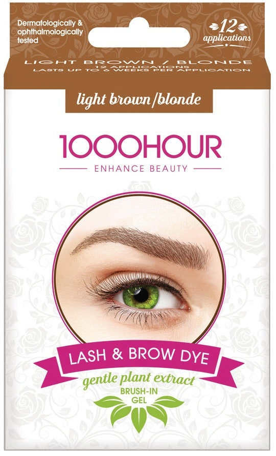 1000 Hour: Plant Extract Lash Dye Kit - Light Brown