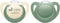NUK for Nature: Silicone Soothers - Green 2 Pack (6-18 Months)