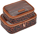 Annabel Trends: Leopard Vanity Beauty Bags - Spot (2 Piece Set)