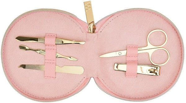 Annabel Trends: Vanity Scalloped Manicure Set - Baby Pink