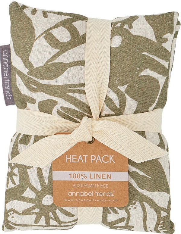 Annabel Trends: Linen Heat Pillow - Abstract Gum