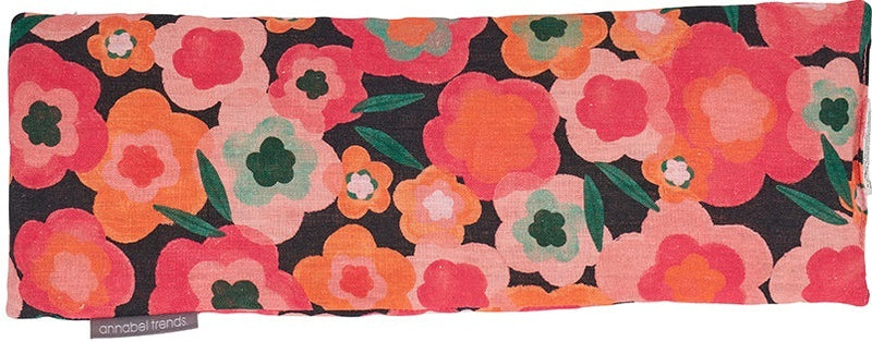 Annabel Trends: Linen Heat Pillow - Midnight Blooms