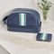 Annabel Trends: Mens Stripe Toiletry Bag - Navy