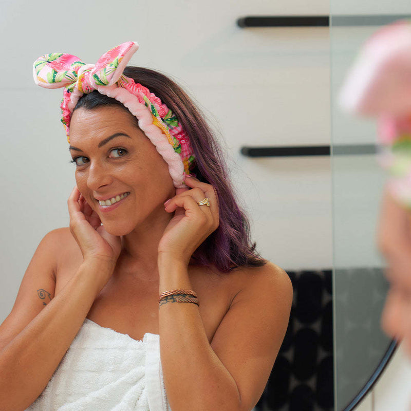 Annabel Trends: Printed Headband & Scrunchie Beauty Set - Abstract Gum