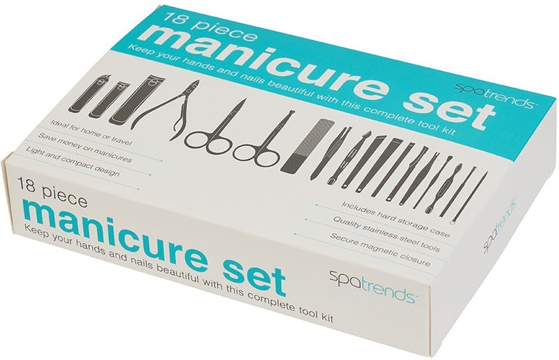 Annabel Trends: Spatrends Stainless Manicure Kit (18 Piece Set)