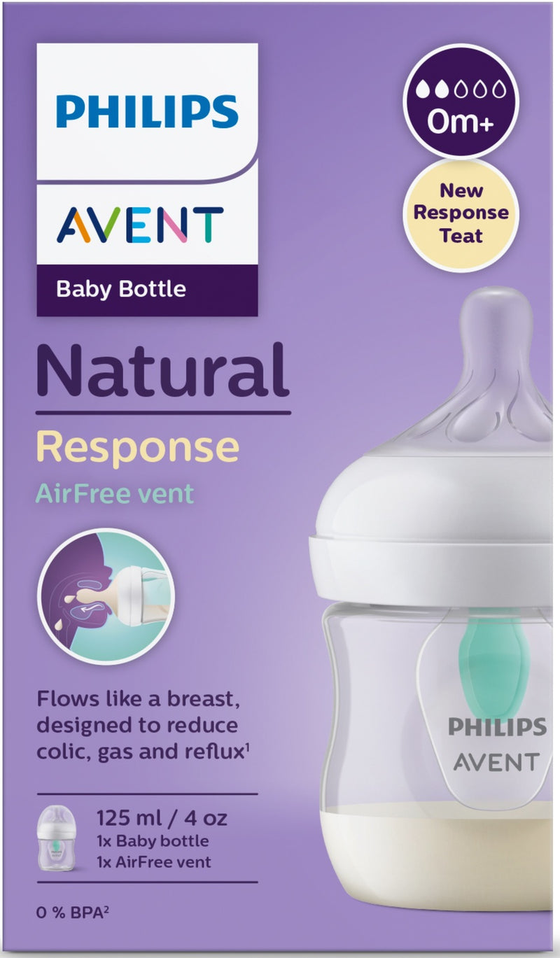 Avent: Natural Response Bottle with Airfree Vent - 125ml (Single)