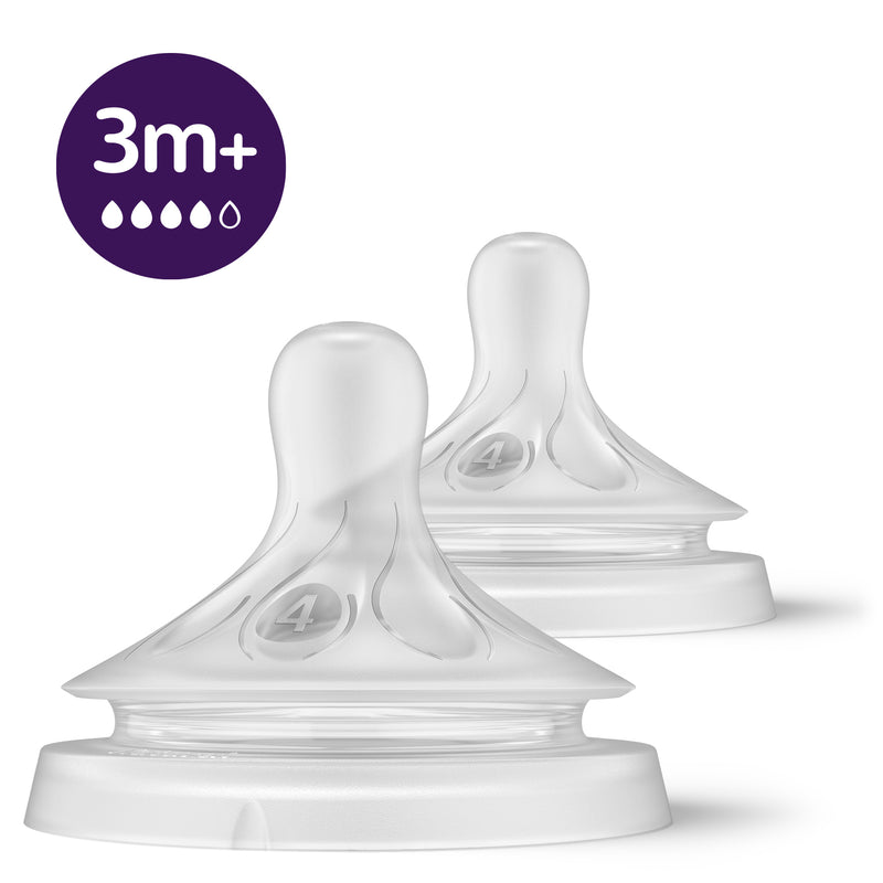 Avent: Natural Response Teat - 3m+ Flow 4 (2 Pack)