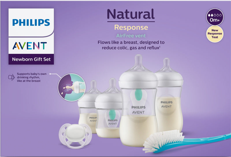 Avent: Natural Response Bottle with Airfree Vent Starter Set