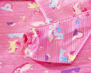 Bibado: Highchair Coverall Bib with Long Sleeves - Pink Unicorn