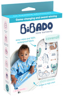 Bibado: Highchair Coverall Bib with Short Sleeves - Desert Hide and Seek