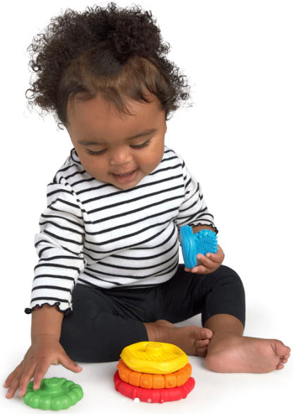 Baby Einstein: Stack & Teethe Multi-Textured Teether Toy
